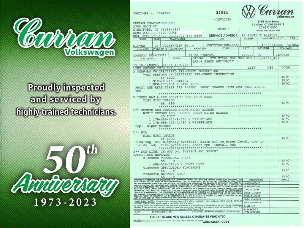 Certified 2023 Volkswagen Jetta 1.5T SE Sedan