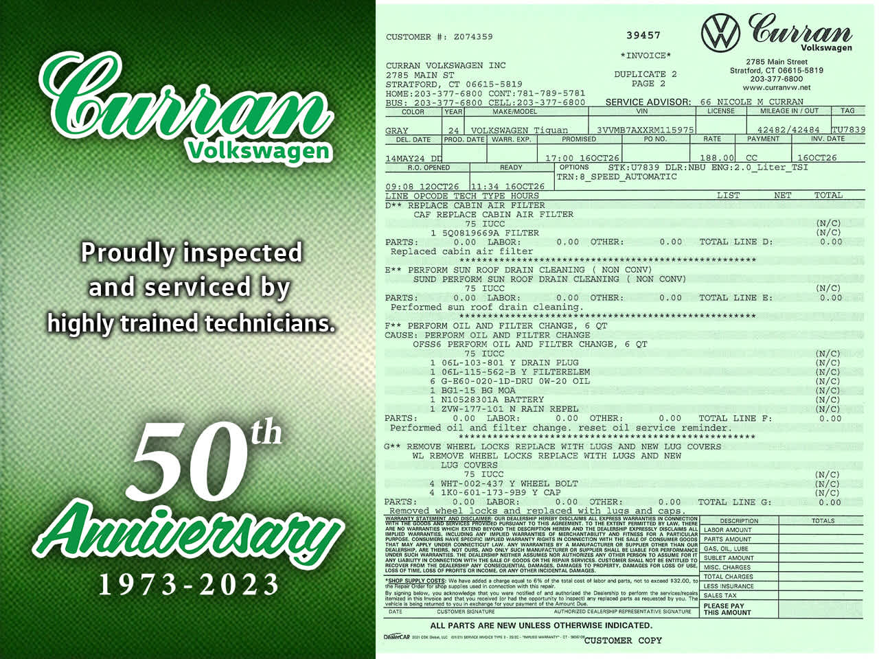 Certified 2024 Volkswagen Tiguan 2.0T SE SUV