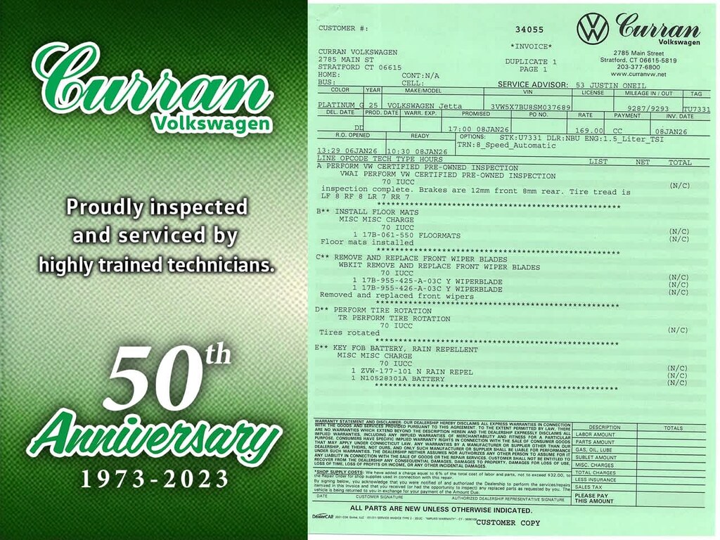 Certified 2025 Volkswagen Jetta 1.5T S Sedan