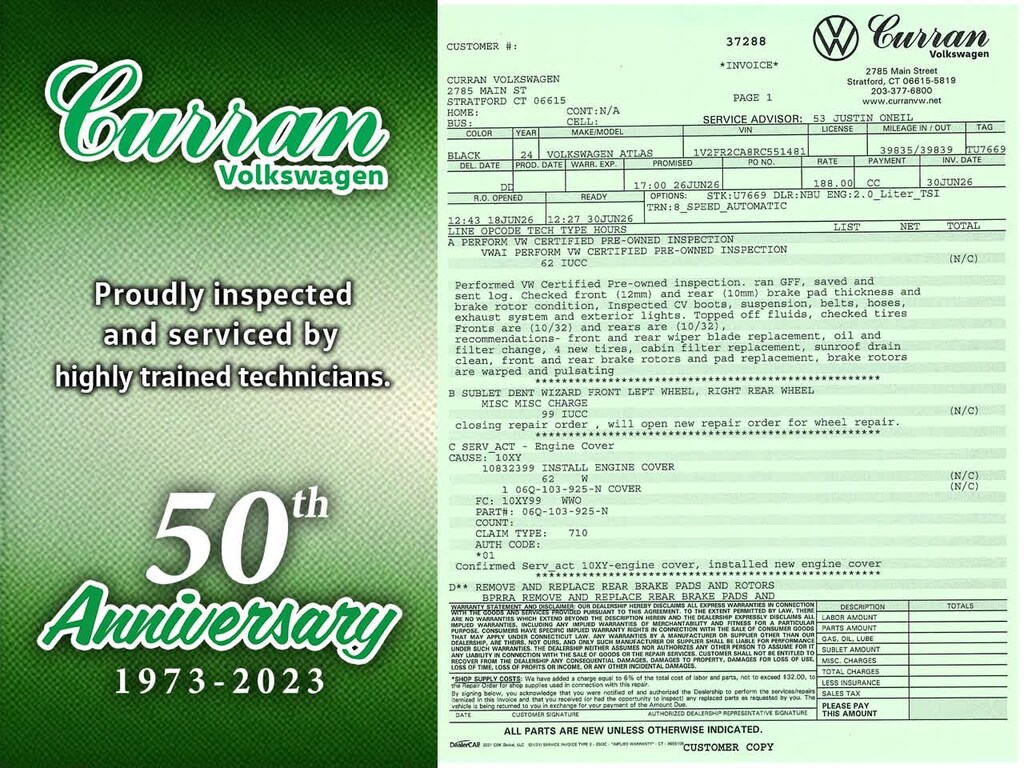 Certified 2024 Volkswagen Atlas 2.0T SEL Premium R-Line SUV