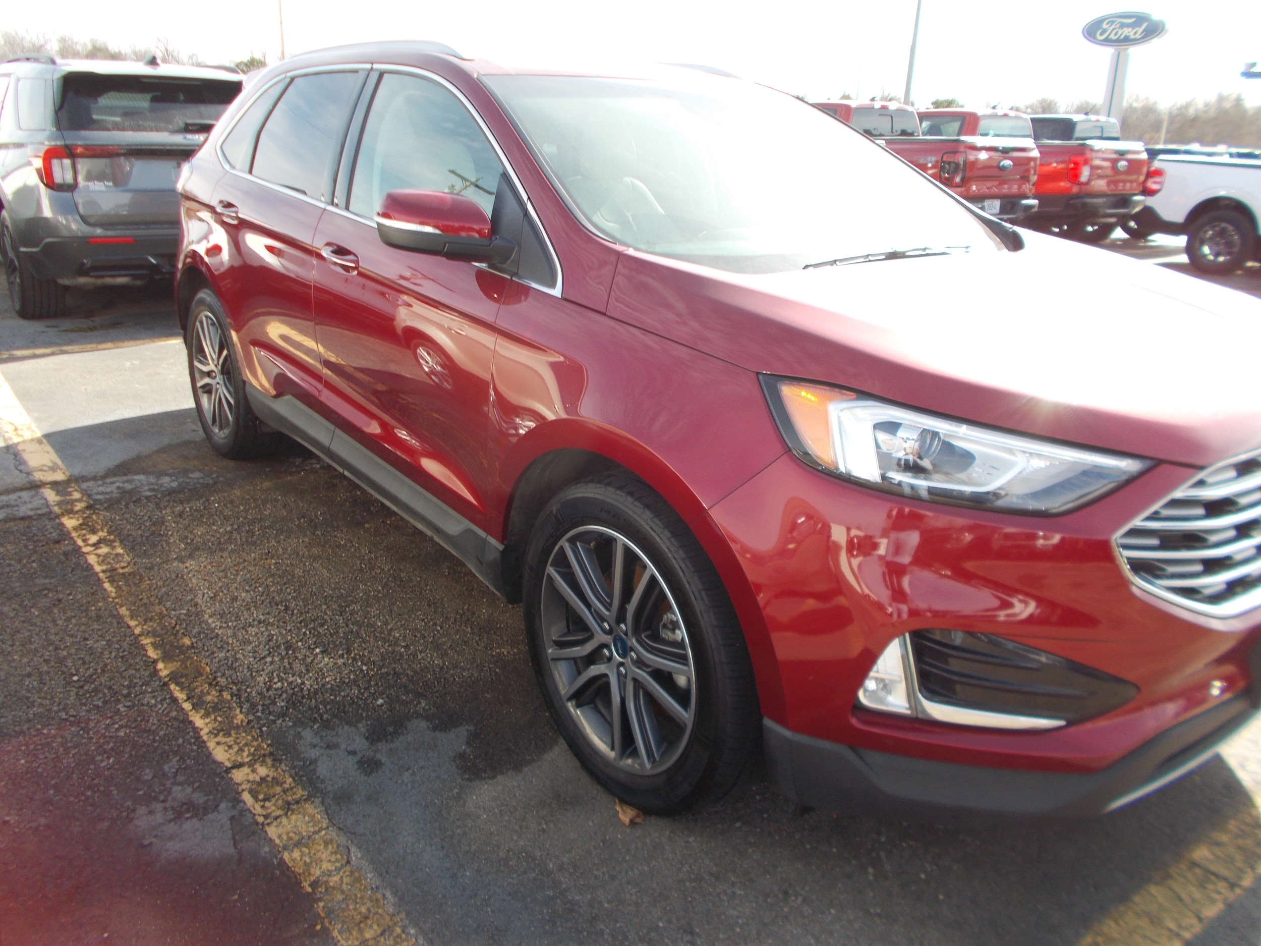 Used 2019 Ford Edge Titanium with VIN 2FMPK4K95KBB45057 for sale in Doniphan, MO