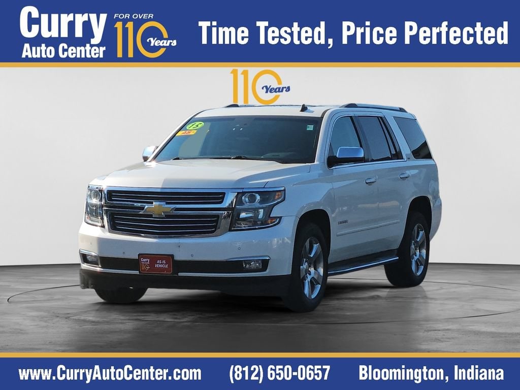 Used 2015 Chevrolet Tahoe LTZ with VIN 1GNSKCKC1FR107341 for sale in Bloomington, IN