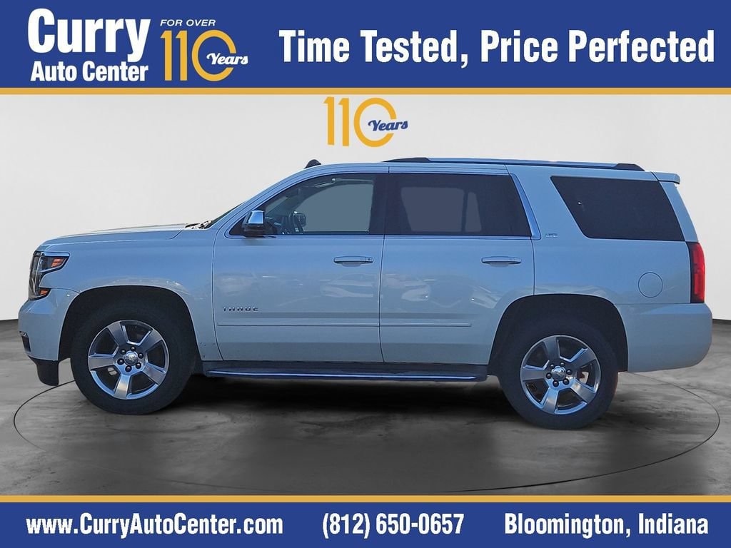 Used 2015 Chevrolet Tahoe LTZ with VIN 1GNSKCKC1FR107341 for sale in Bloomington, IN