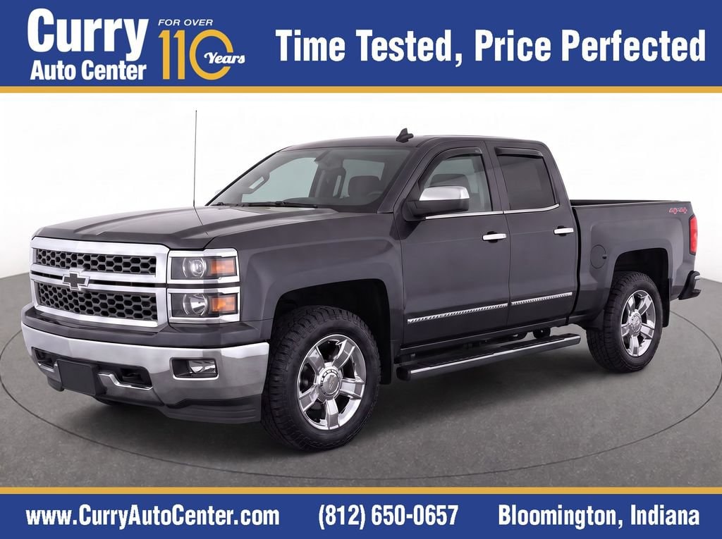 Gray (Tungsten Metallic) 2015 Chevrolet Silverado 1500 Pickup Truck Four-Wheel Drive 6-Speed Automatic Overdrive
