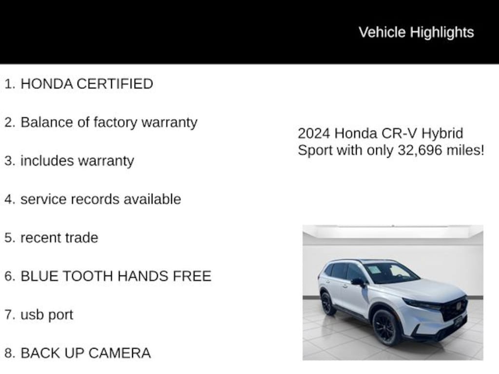 Certified 2024 Honda