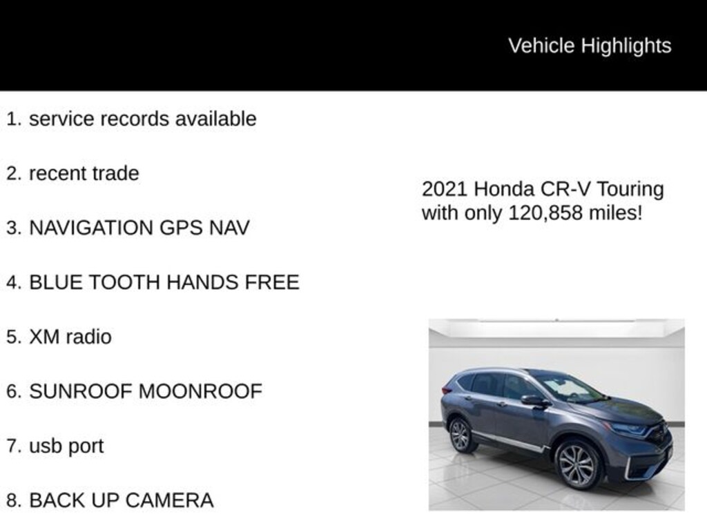 Used 2021 Honda CR-V Touring AWD SUV