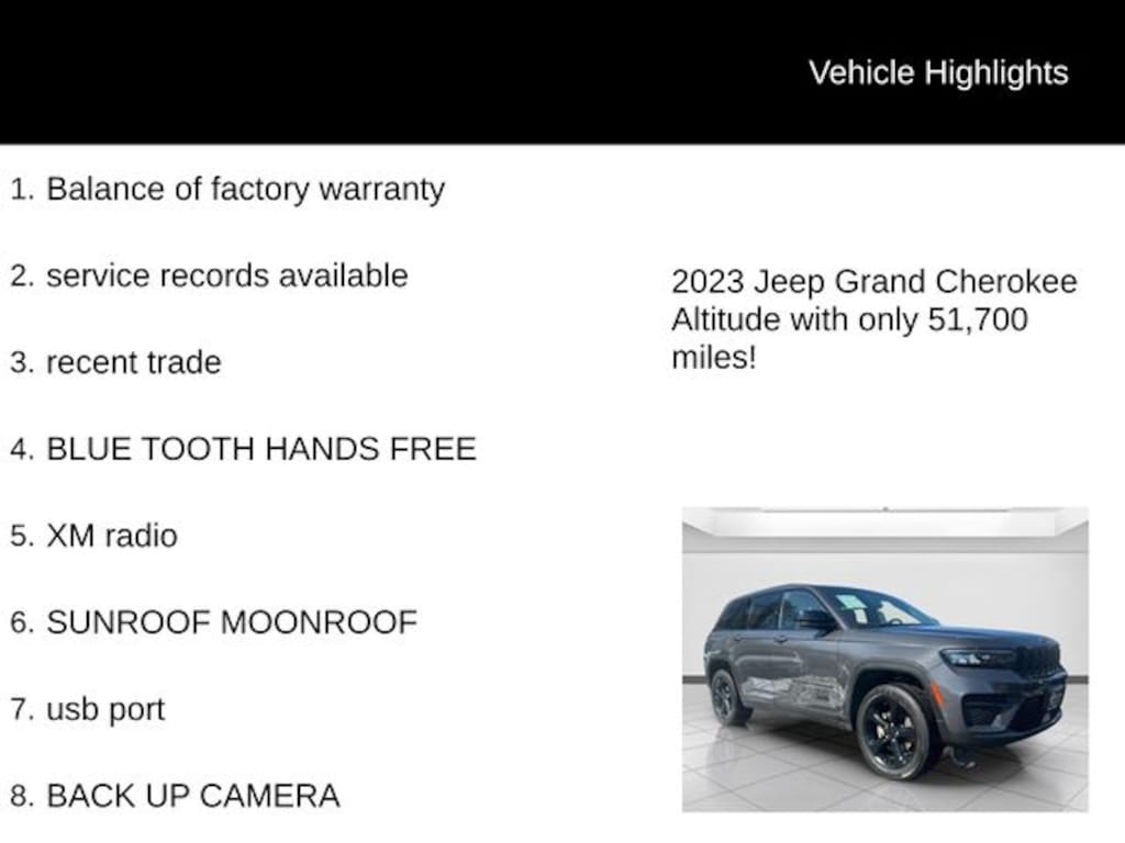 Used 2023 Jeep Grand Cherokee Laredo SUV