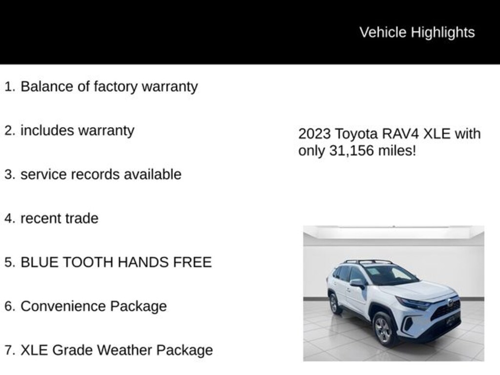 Used 2023 Toyota RAV4 XLE SUV