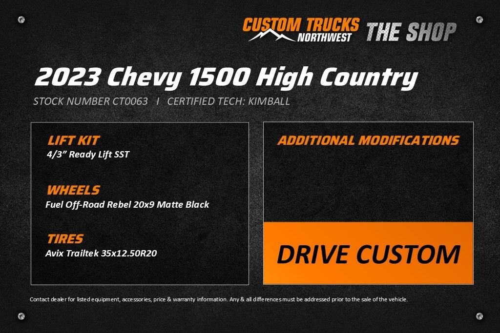 Used 2023 Chevrolet Silverado 1500 High Country Truck Crew Cab
