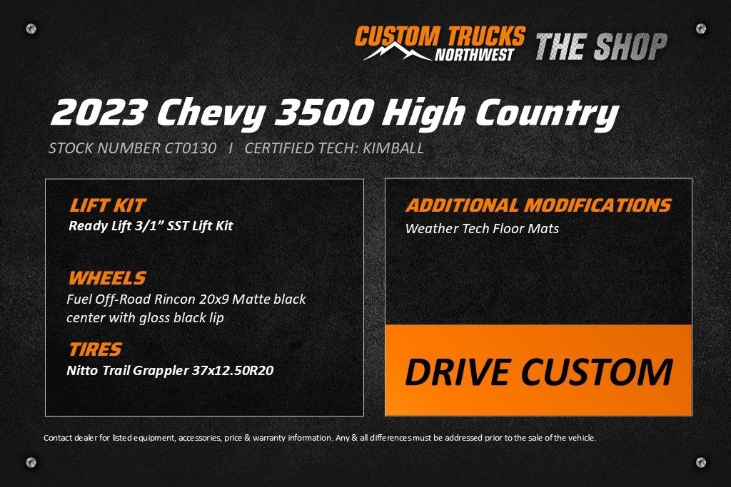 Used 2023 Chevrolet Silverado 3500 HD High Country Long Bed Duramax Truck Crew Cab