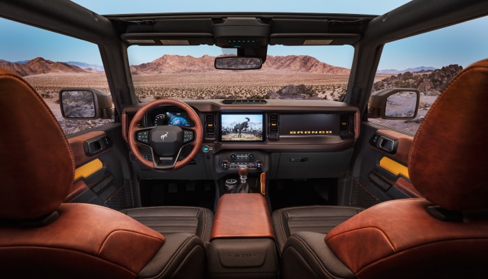 New Ford Bronco interior leather
