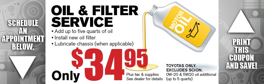 coupon for oil change at toyota dealership #7