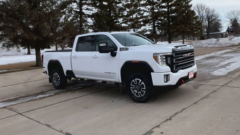 Used 2022 GMC Sierra 2500HD AT4 with VIN 1GT49PE78NF203664 for sale in Oslo, Minnesota