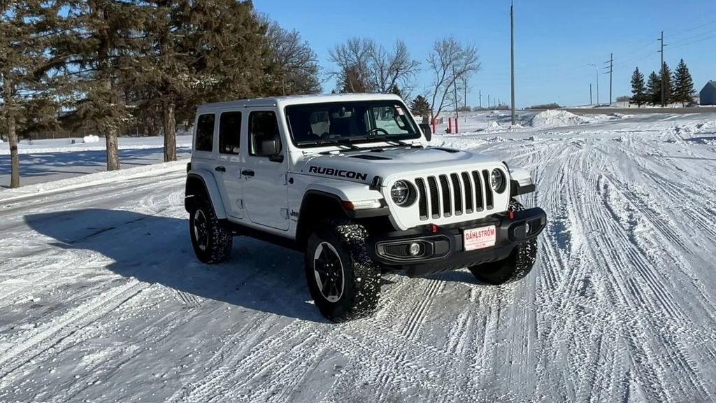 Used 2021 Jeep Wrangler Unlimited Rubicon with VIN 1C4HJXFG5MW855096 for sale in Oslo, Minnesota