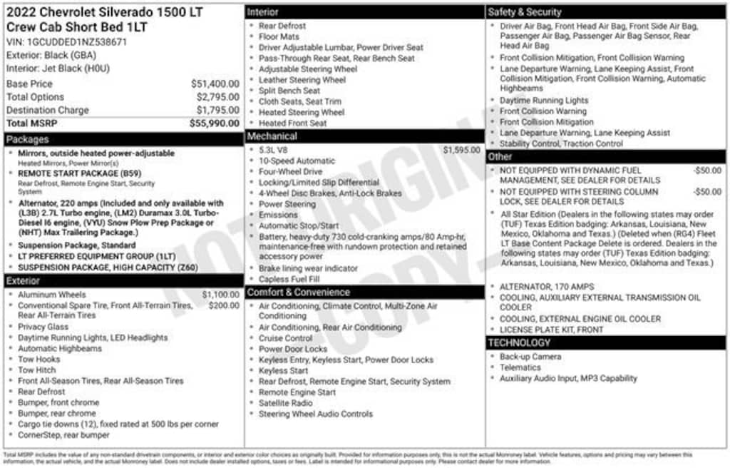 Used 2022 Chevrolet Silverado 1500 LT Truck Crew Cab