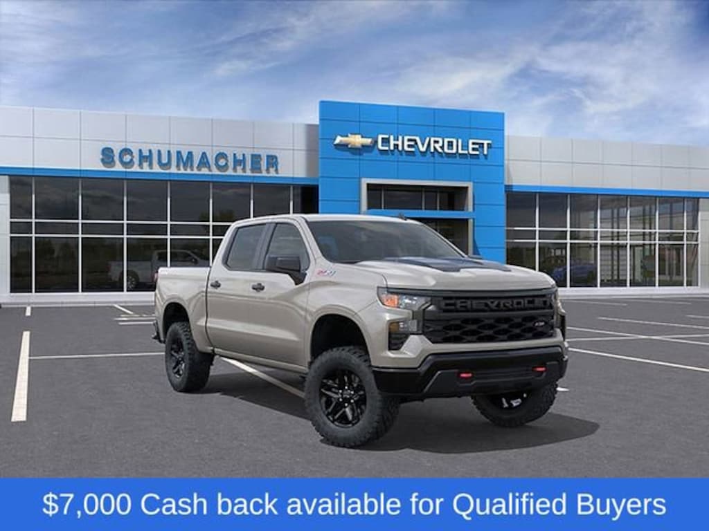 New 2026 Chevrolet Silverado 1500 Custom Trail Boss Truck Crew Cab
