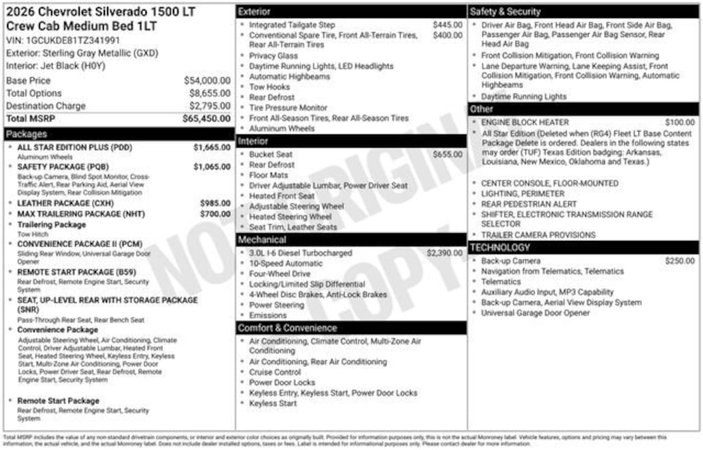 New 2026 Chevrolet Silverado 1500 LT Truck Crew Cab