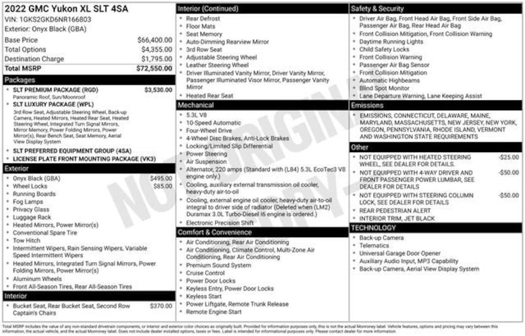 Used 2022 GMC Yukon XL SLT SUV