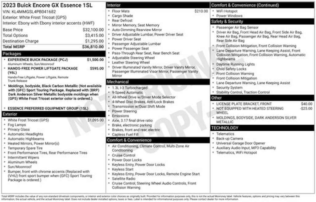 Used 2023 Buick Encore GX Essence SUV