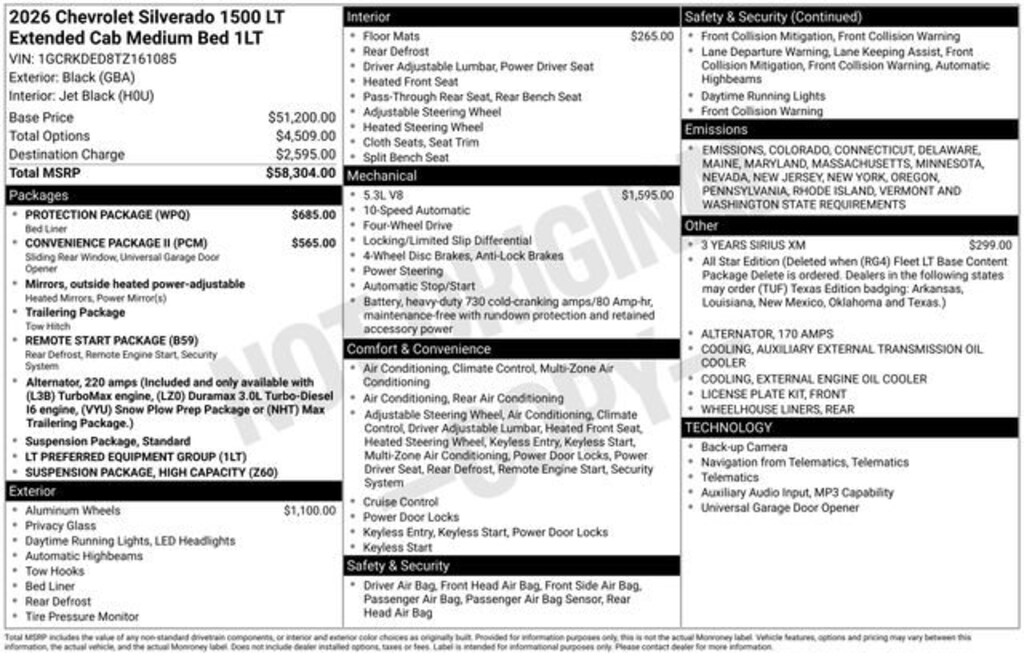 New 2026 Chevrolet Silverado 1500 LT Truck Double Cab