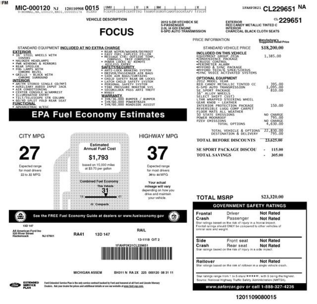 Used 2012 Ford Focus SE Hatchback