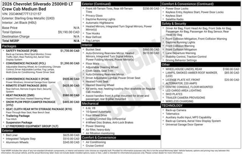 New 2026 Chevrolet Silverado 2500 HD LT Truck Crew Cab