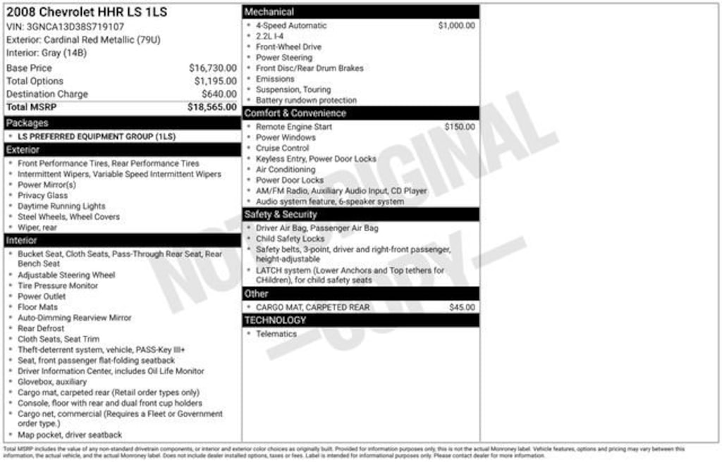 Used 2008 Chevrolet HHR LS SUV