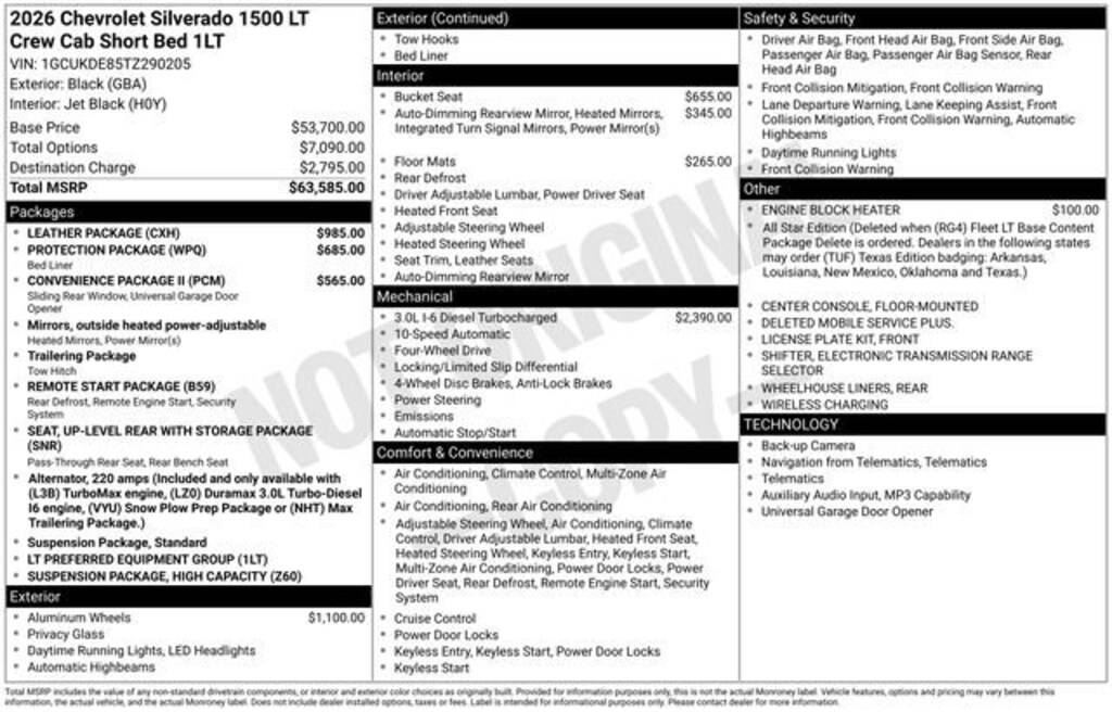 New 2026 Chevrolet Silverado 1500 LT Truck Crew Cab