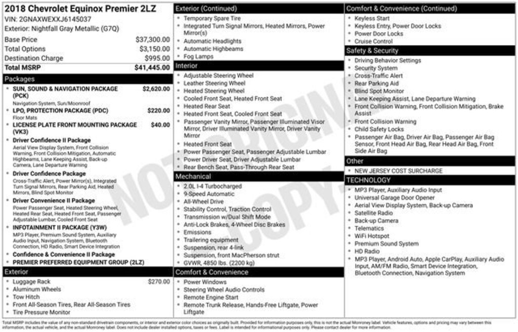 Used 2018 Chevrolet Equinox Premier SUV