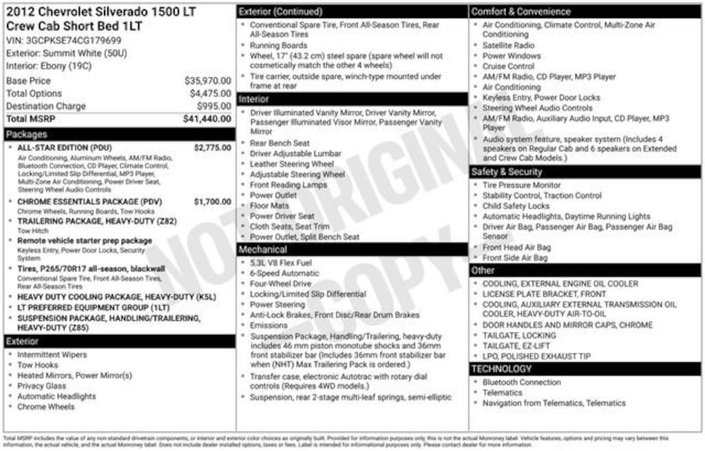 Used 2012 Chevrolet Silverado 1500 LT Truck Crew Cab