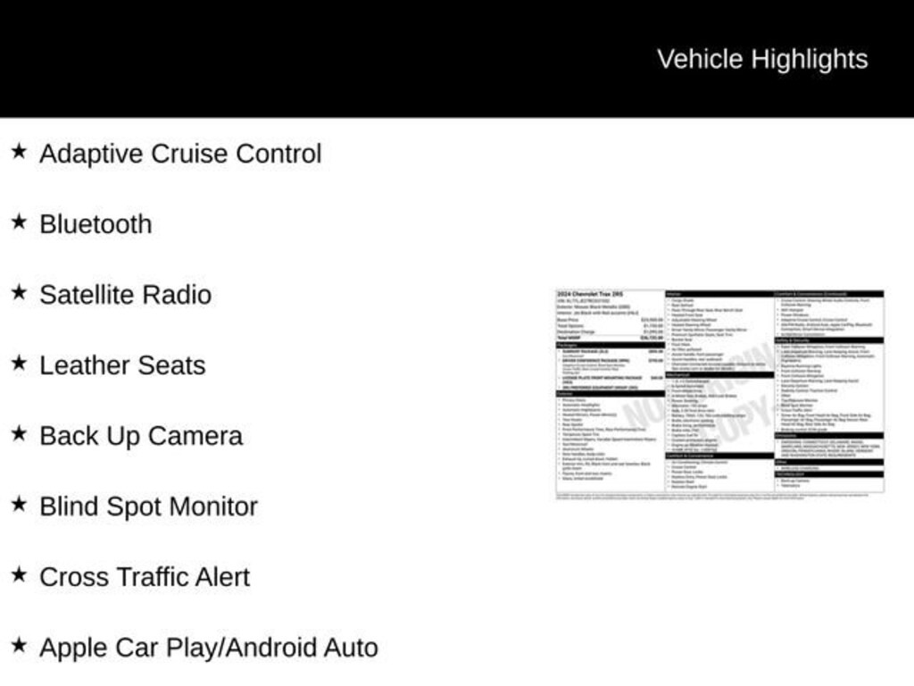 Used 2024 Chevrolet Trax 2RS SUV