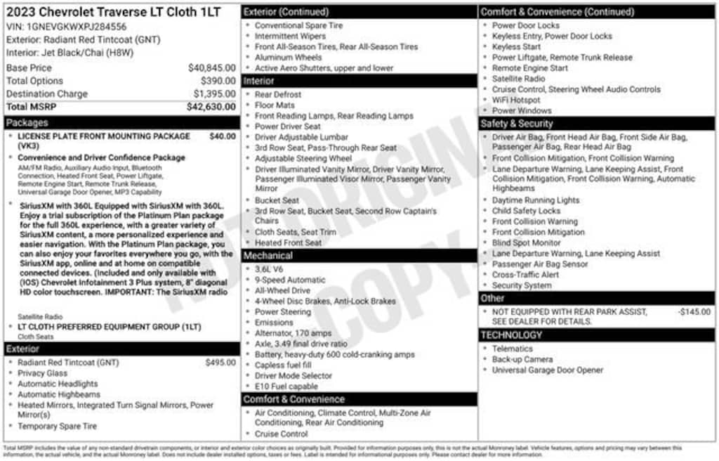 Used 2023 Chevrolet Traverse LT Cloth SUV