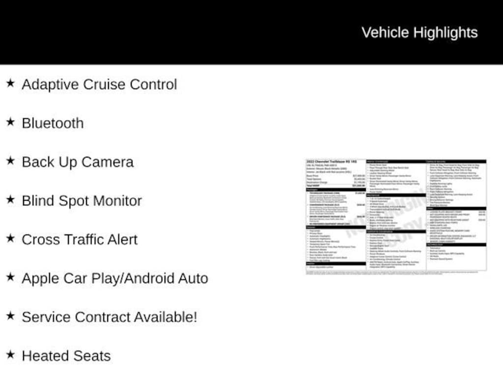 Used 2022 Chevrolet Trailblazer RS SUV