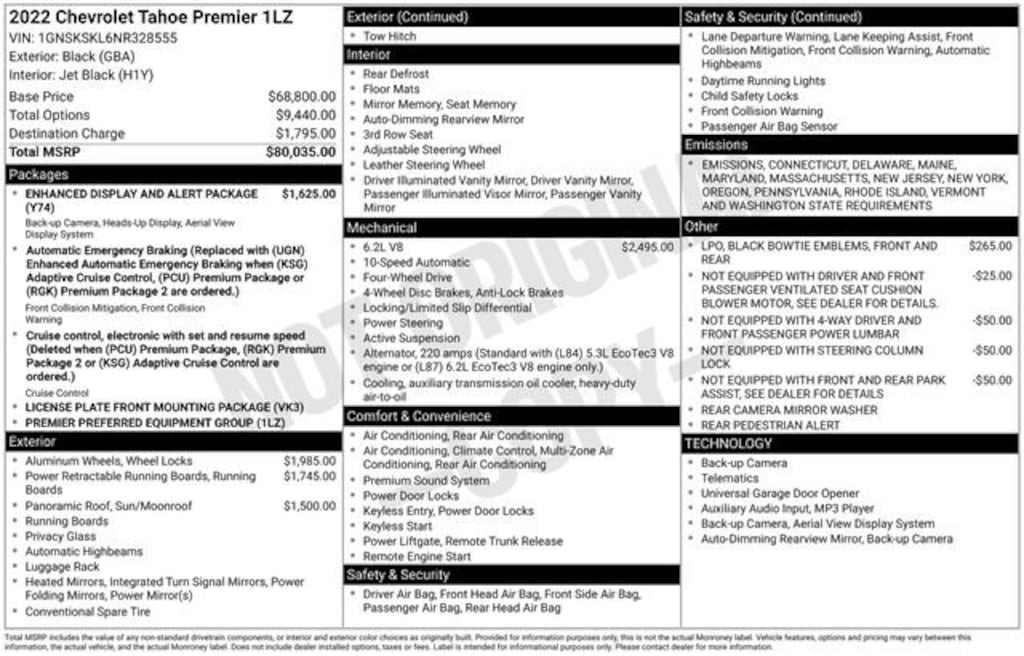 Used 2022 Chevrolet Tahoe Premier SUV