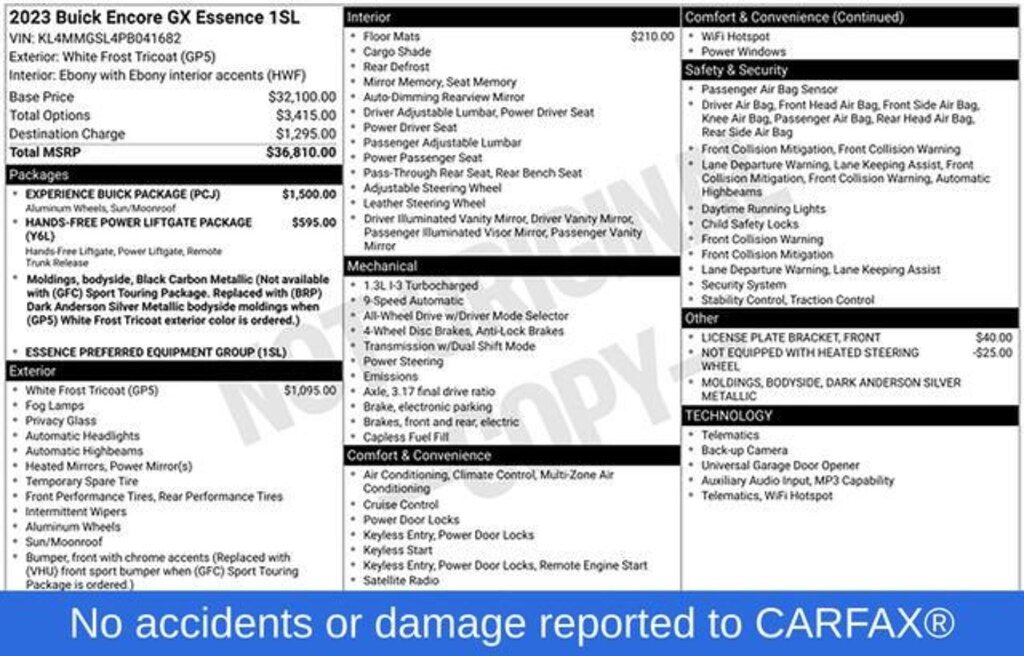 Used 2023 Buick Encore GX Essence SUV