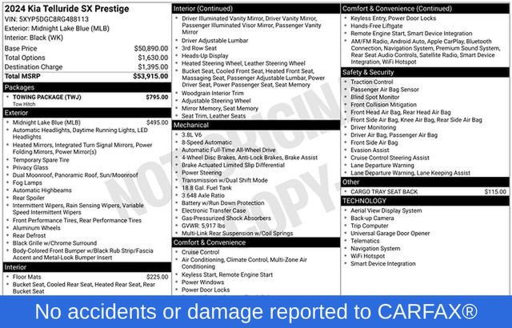 Used 2024 Kia Telluride SX Prestige SUV
