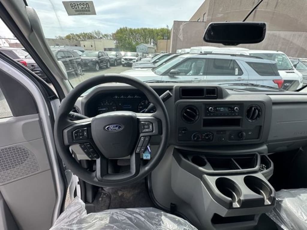 New 2024 Ford E-450 Cutaway 16 FT DURAMAG BOX W/ REAR ROLL UP DOOR Aluminum