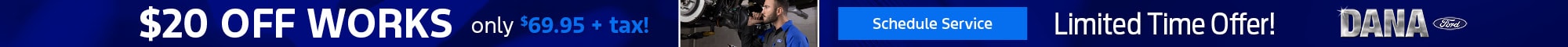 $20 Off Works Service Special