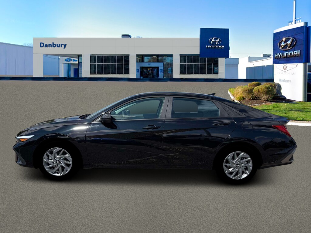 New 2026 Hyundai Elantra Hybrid Blue Sedan