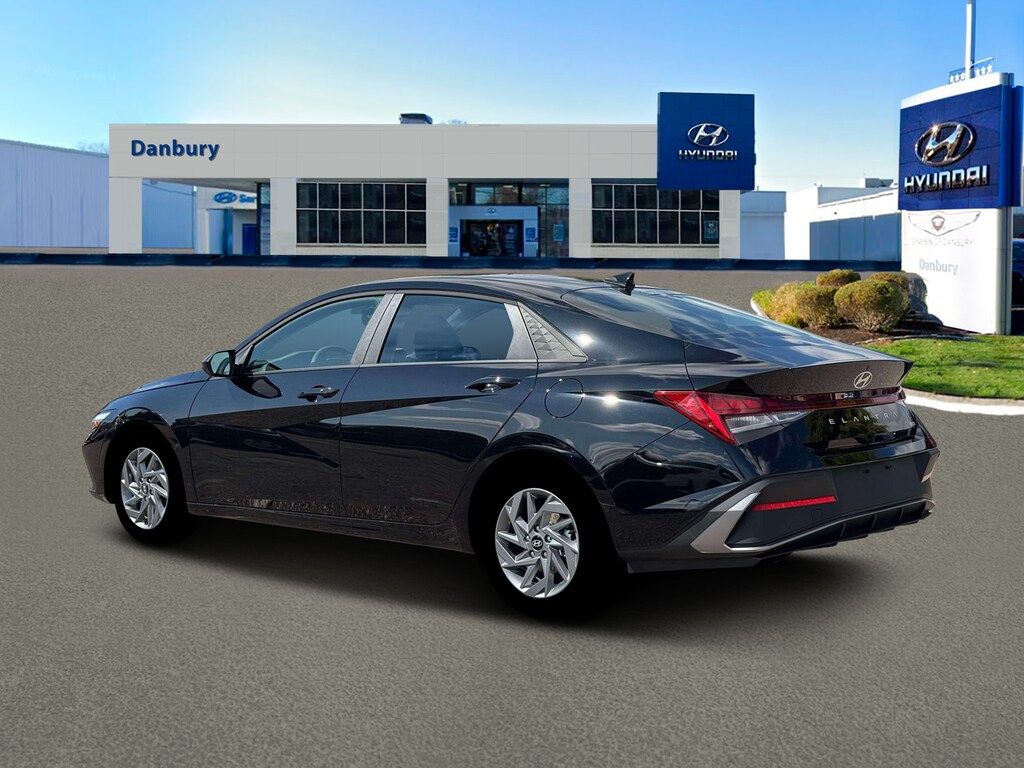 New 2026 Hyundai Elantra Hybrid Blue Sedan