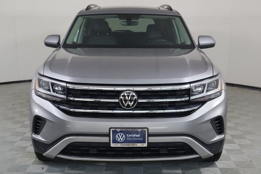 Used 2021 Volkswagen Atlas SE w/Tech with VIN 1V2KR2CA5MC538128 for sale in Danbury, CT