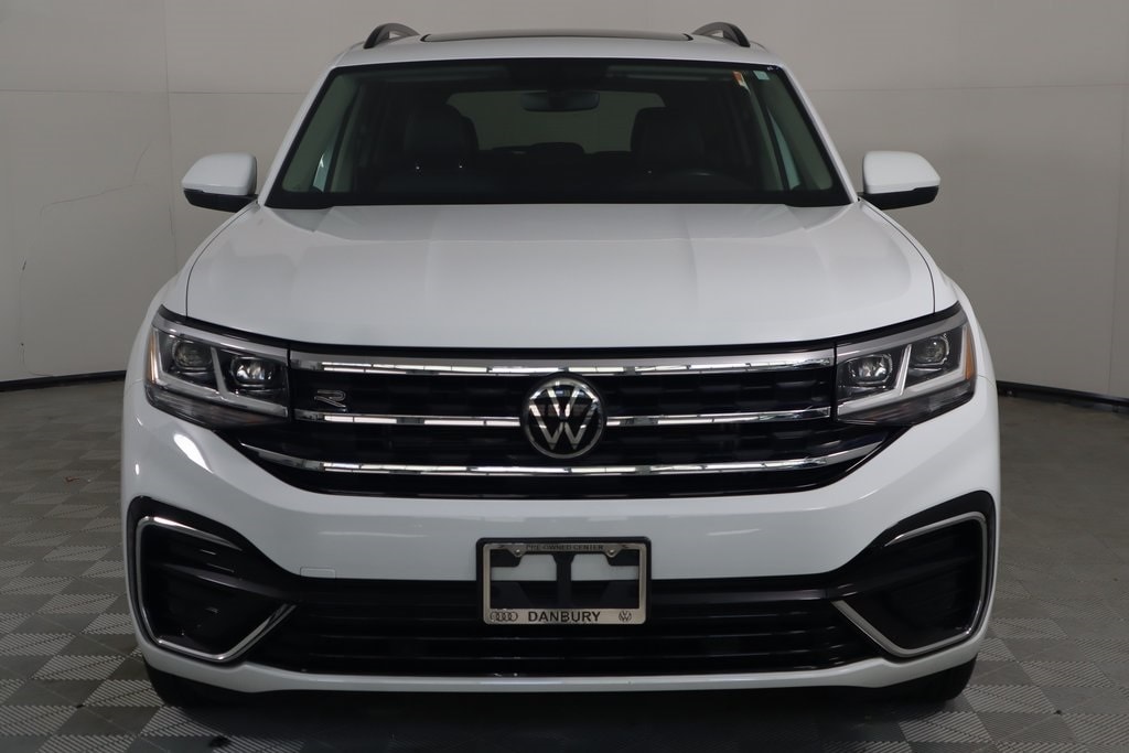 Used 2021 Volkswagen Atlas SE w/Tech R-Line with VIN 1V2RR2CA4MC568803 for sale in Danbury, CT