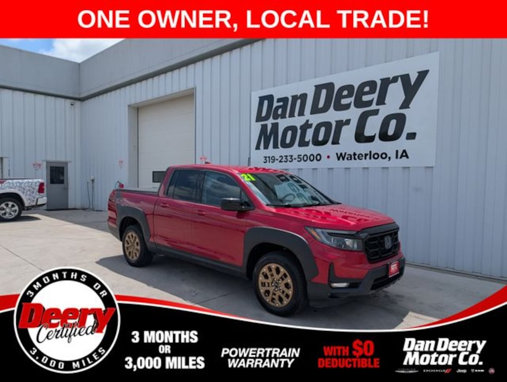 Certified 2021 Honda Ridgeline Sport Truck