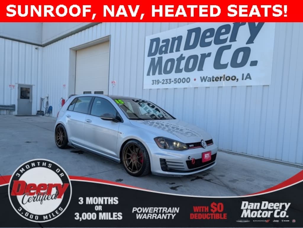 Certified 2015 Volkswagen Golf GTI Autobahn Hatchback