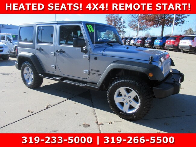 Used 2018 Jeep Wrangler Jk Unlimited Sport S For Sale In Waterloo Ia