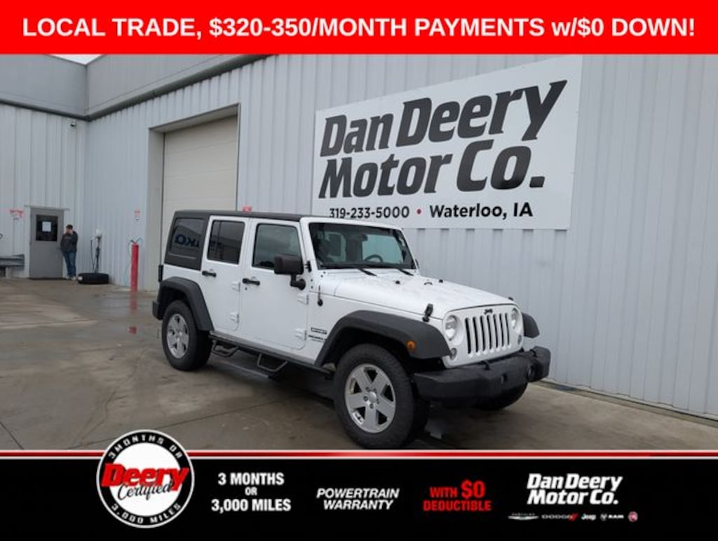 Used 2017 Jeep Wrangler Unlimited Sport SUV