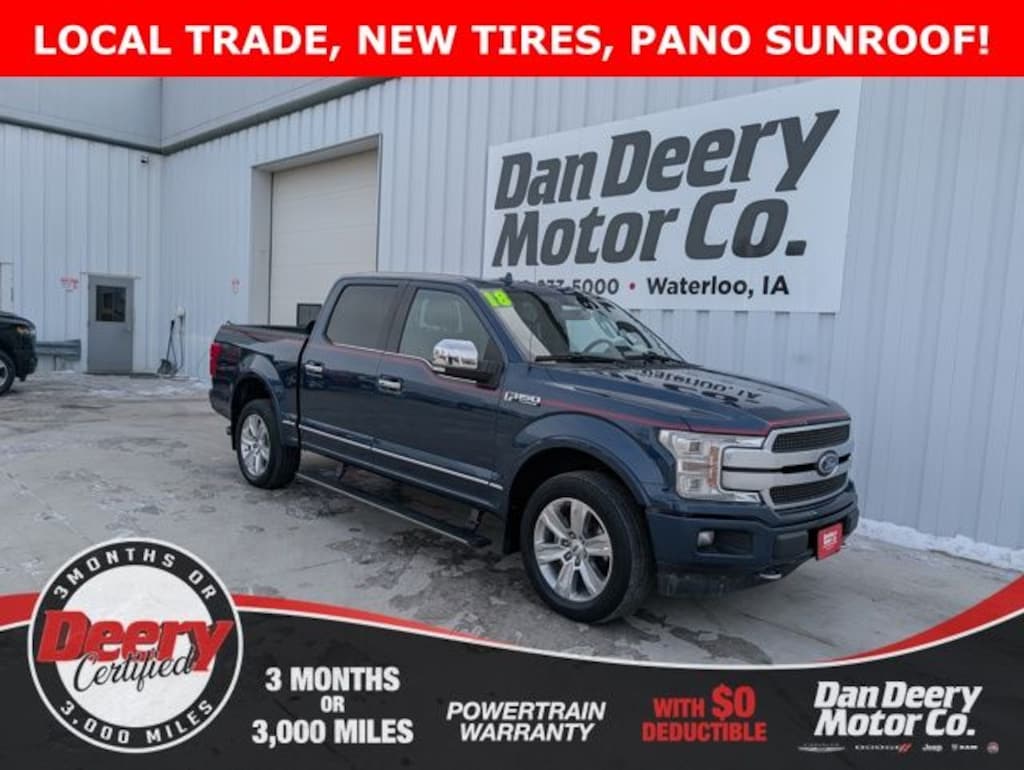 Certified 2018 Ford F-150 Platinum Truck