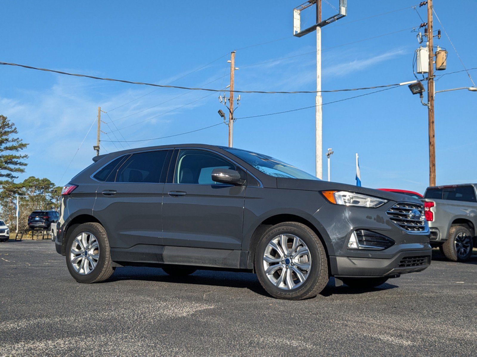Used 2021 Ford Edge Titanium with VIN 2FMPK3K9XMBA13814 for sale in Metter, GA