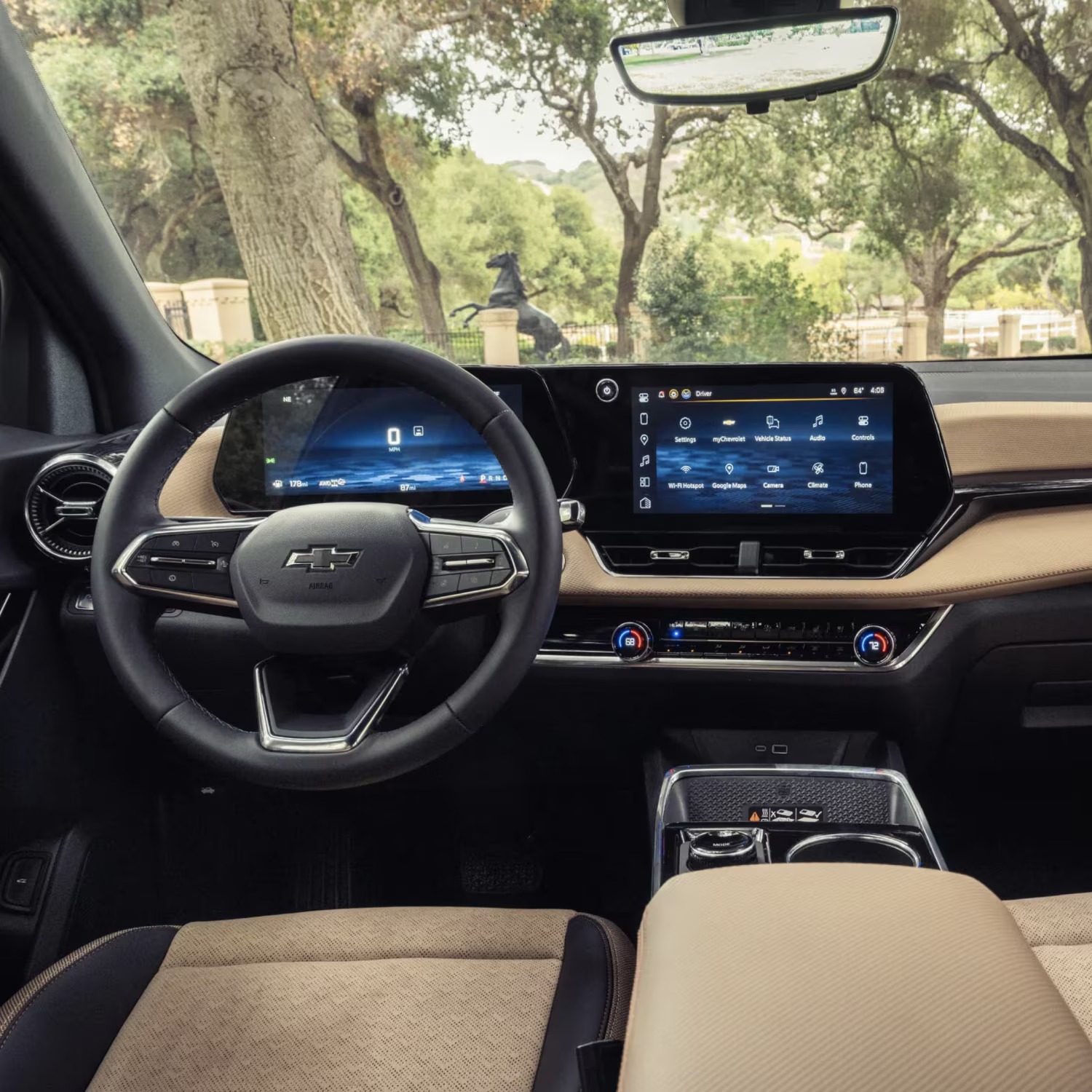 2026 Chevy Equinox dashboard with 11-inch driver display and 11.3-inch touchscreen