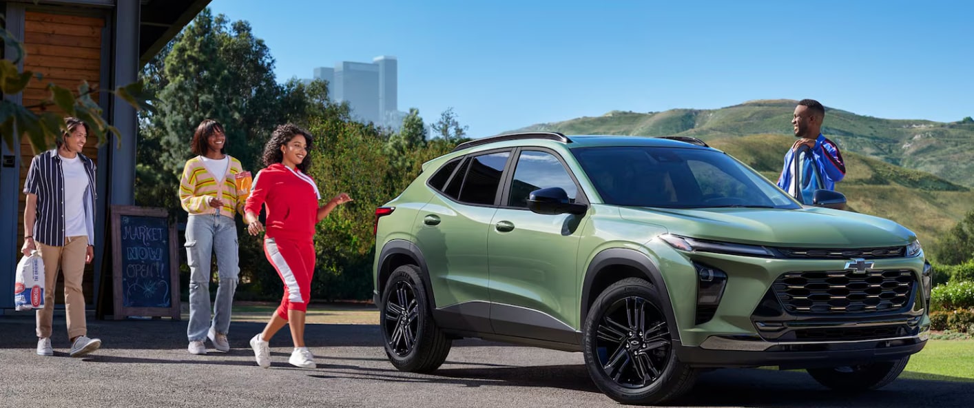 People loading up into the 2026 Chevy Trax